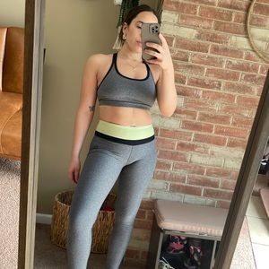 RBX leggings green and gray workout leggings